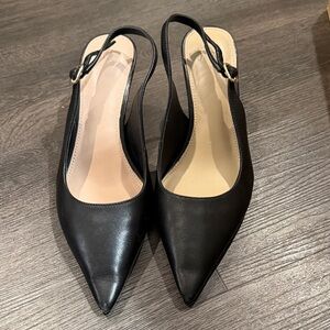 Wittner Leia Black Slingback Heels
